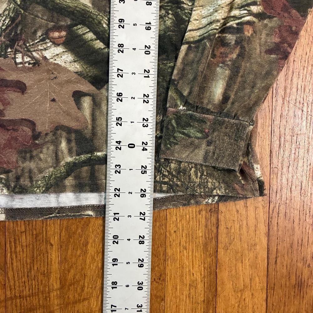 Mossy Oak Break-Up Infinity Camo Hunting T Shirt Mens Large Long Sleeve Green - Picture 6 of 7